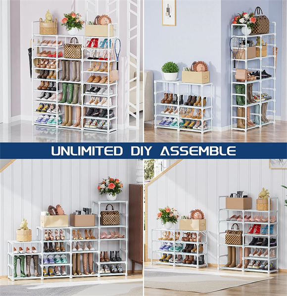 Shoe rack without cover